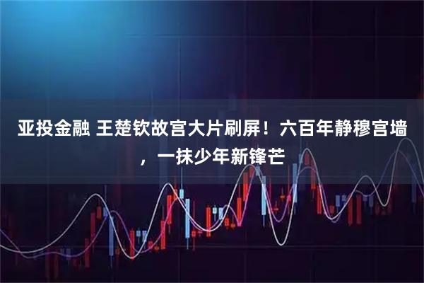 亚投金融 王楚钦故宫大片刷屏！六百年静穆宫墙，一抹少年新锋芒