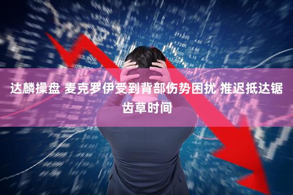 达麟操盘 麦克罗伊受到背部伤势困扰 推迟抵达锯齿草时间